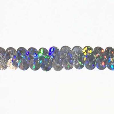 1 soros hologrammos elasztikus flitterbortni, 1,5 cm széles